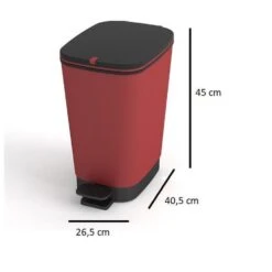 Kis Chic Bin Pedaalemmer - 30L - Paprika -Beste Opslag Winkel d2b8d9e4e5814926b3efbbb21ede866f