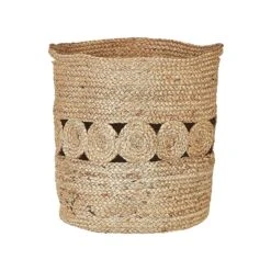 Beliani Mand ALANG - Natuurlijk Jute -Beste Opslag Winkel d5224bb6053647679beb64825ec4645f