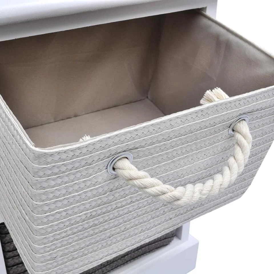 VidaXL Opbergbankje 6 Lades Hout 6 VidaXL Opbergbankje 6 Lades Hout - Afbeelding 4