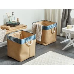 Beliani Mand TUGUL - Beige Polyester -Beste Opslag Winkel d613afda159f4959bc5bd78da9785c8f