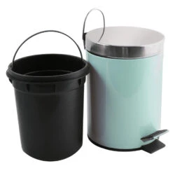 MSV Badkamer/toilet Pedaalemmer - Mintgroen - 3 Liter - 17 X 25 Cm -Beste Opslag Winkel dc9336454913437b8a5398f242f80a02