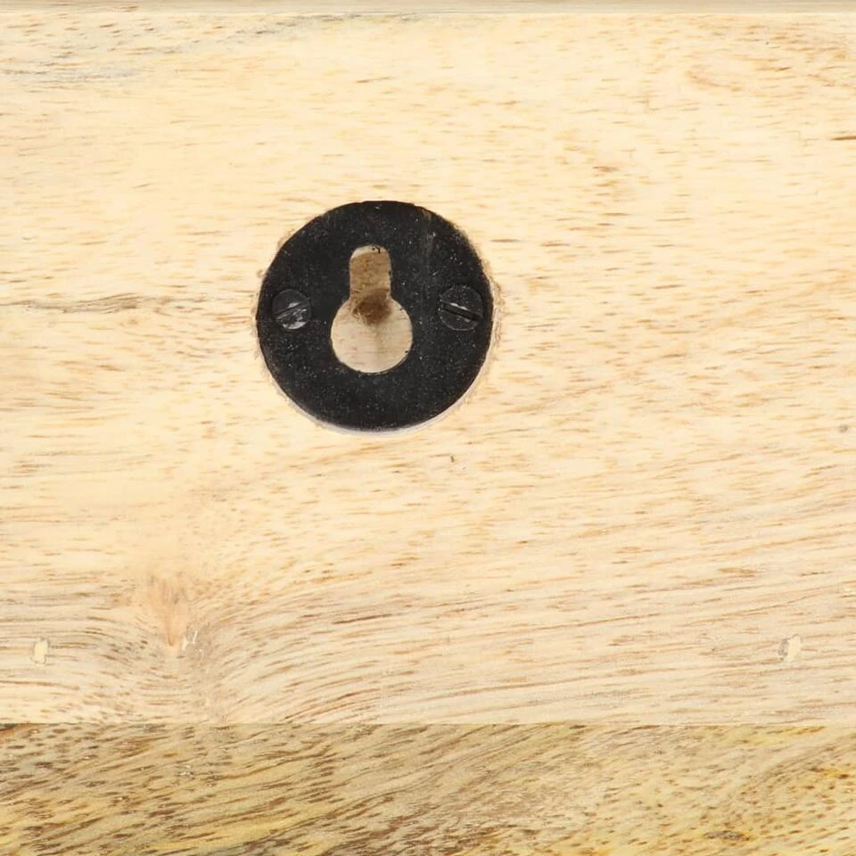 VidaXL Wandkapstok 60x15x20 Cm Massief Ruw Mangohout 4 VidaXL Wandkapstok 60x15x20 Cm Massief Ruw Mangohout - Afbeelding 2