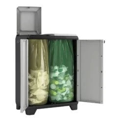 Keter Split Premium Recycling Kliko - Vuilbakken Buiten - 2x110L -Beste Opslag Winkel e06eccc4bfd34c9c9b50add721d5f191