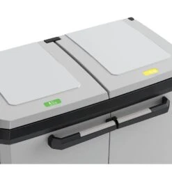 Keter Split Premium Recycling Kliko - Vuilbakken Buiten - 2x110L -Beste Opslag Winkel e2d921076684444082ce9b04ec6cc6ba