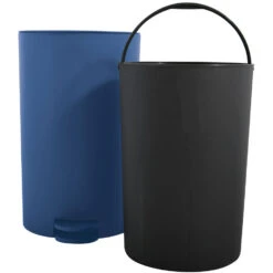 MSV Kleine Badkamer/toilet Pedaalemmer - Marine Blauw - 3L - 15 X 27cm -Beste Opslag Winkel e596efcdfa3c4b1ea729d2bcf910b181