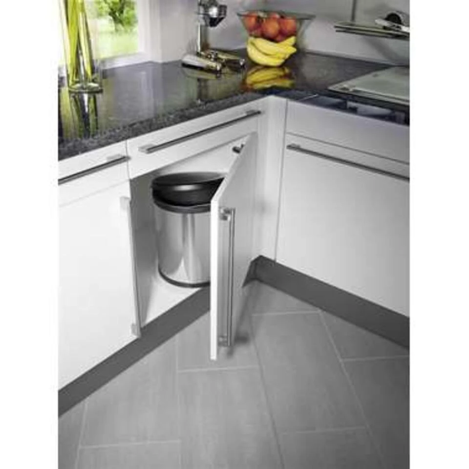 Prullenbak Compact-Box M RVS - Hailo 6 Prullenbak Compact-Box M RVS - Hailo - Afbeelding 4