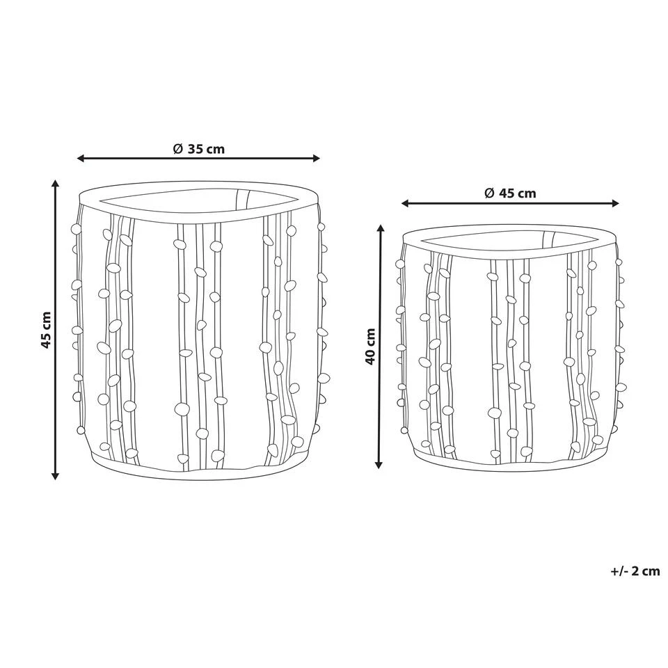 Beliani Mand KHEL - Beige Katoen 5 Beliani Mand KHEL - Beige Katoen - Afbeelding 3