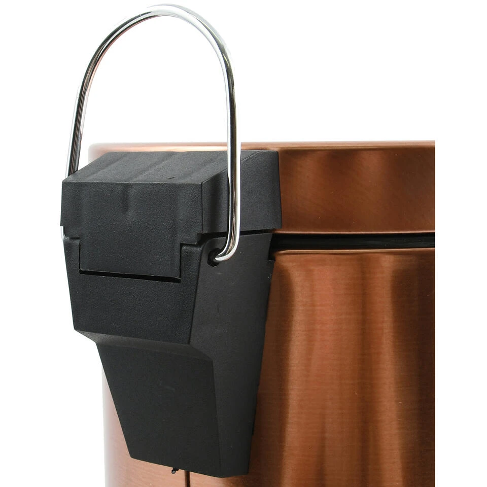 MSV Badkamer/toilet Pedaalemmer - Koper Kleurig - 3 Liter - 17 X 25 Cm 5 MSV Badkamer/toilet Pedaalemmer - Koper Kleurig - 3 Liter - 17 X 25 Cm - Afbeelding 3