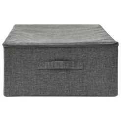 VidaXL Opbergbox 70x40x18 Cm Stof Antracietkleurig -Beste Opslag Winkel f410c08a9b0145c1bee866ffa37ce65d