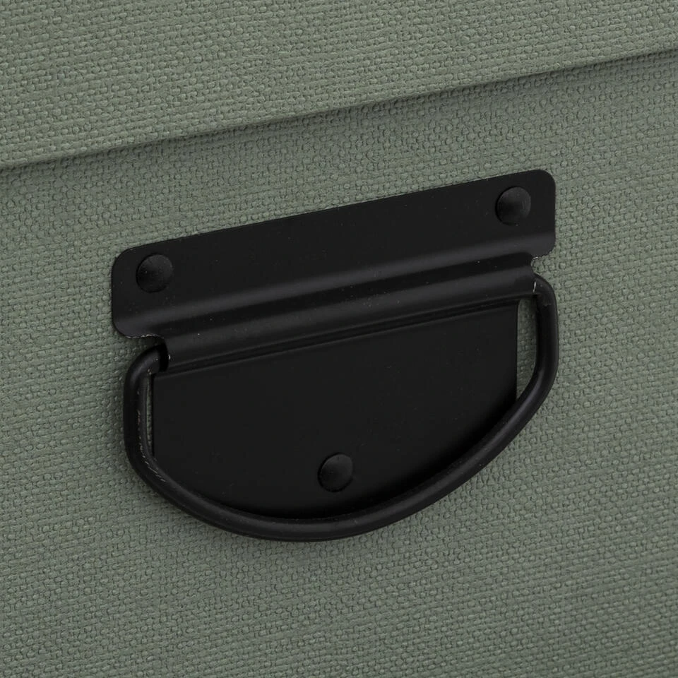 5Five Opbergdoos/box - Groen - L35 X B26 X H14 Cm - Stevig Karton 4 5Five Opbergdoos/box - Groen - L35 X B26 X H14 Cm - Stevig Karton - Afbeelding 2