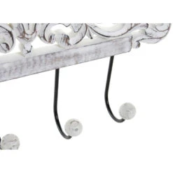 Items Kapstok Rek Voor Wand/muur - Wit - 4x Ophanghaken - 35 Cm -Beste Opslag Winkel f7f658af964d477b918d99c11524583f