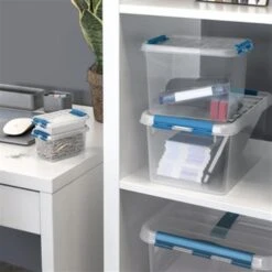 Q-line Opbergbox 6L Transparant Blauw -Beste Opslag Winkel f902b9f98bfb4cd78fde7a131cd9c1a0