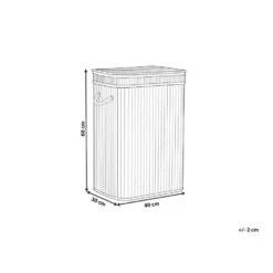 Beliani Mand KALUTARA - Wit Bamboehout 8 Beliani Mand KALUTARA - Wit Bamboehout -Beste Opslag Winkel fa6141aeb1ad4e468c182386689c6736