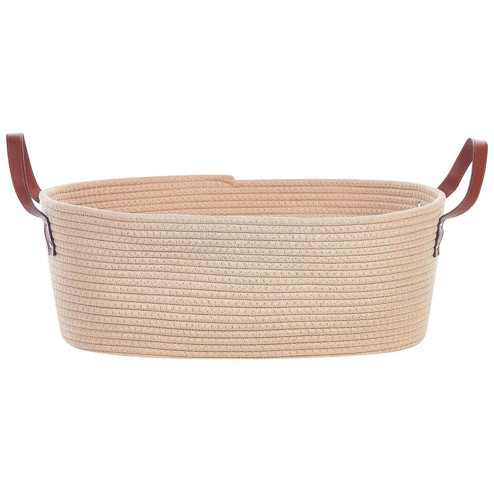 Beliani Mand GISSAR - Beige Katoen 6 Beliani Mand GISSAR - Beige Katoen - Afbeelding 4