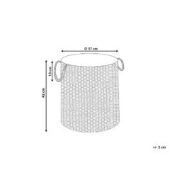 Beliani Mand MANNAR - Zwart Katoen -Beste Opslag Winkel fbcbc02a1cf14920b06dd14d04d69d08