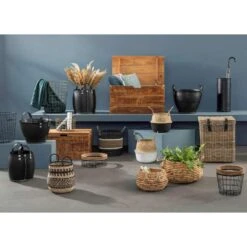 Mand Gijs - Zwart - 35xØ40 Cm -Beste Opslag Winkel sf 70501312 9050