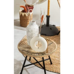 Mand Lotus L - Off-white - Zeegras/katoen - 35xø30 Cm -Beste Opslag Winkel sf 70503623 1012